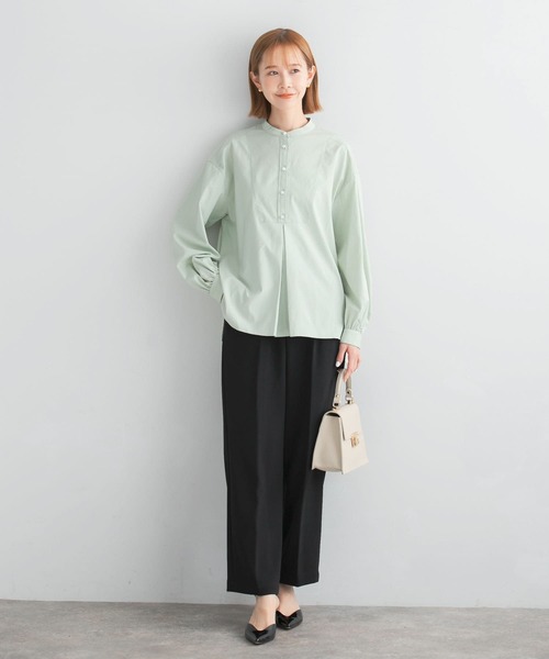 URBAN RESEARCH ROSSO WOMEN（アーバンリサーチ　ロッソ）の「ウォッシャブルセンタープレスパンツ（その他パンツ・レディース・ブラック/ホワイト系その他/ブルー・36/38）」の11枚目の写真