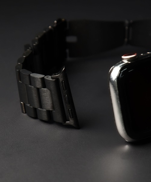 CALIFORNIA OUTFITTERS(カリフォルニア アウトフィッターズ)の「3-12C15 Apple Watch Band アップルウォッチ バンド ベルト(デジタル腕時計・メンズ・シルバー系その他/ブラック/シルバー・40mm/44mm)」の7枚目の写真