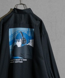 JOHN'S CLOSET | 【a】ライトポリエステル ガールイラスト ビッグシャツ 長袖(シャツ/ブラウス)