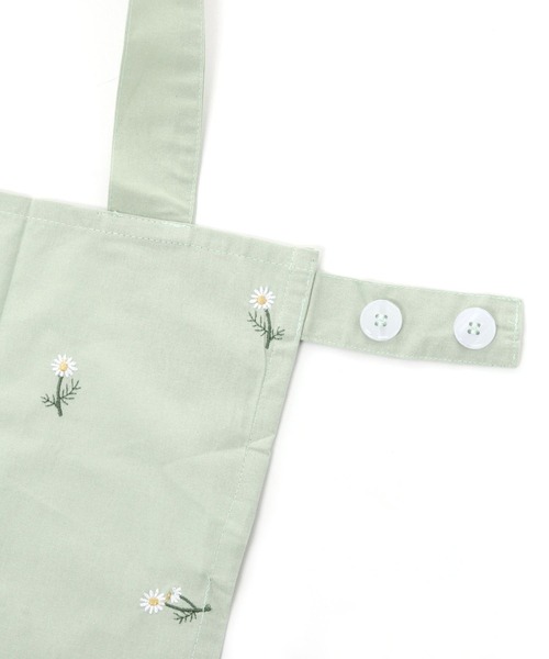 studio CLIP（スタディオクリップ）の「カモミール刺繍H型エプロン（エプロン・レディース・グリーン/ネイビー/ベージュ・FREE）」の8枚目の写真