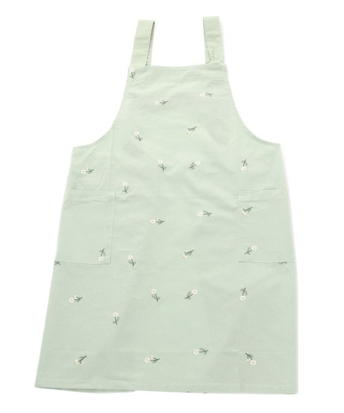 studio CLIP（スタディオクリップ）の「カモミール刺繍H型エプロン（エプロン・レディース・グリーン/ネイビー/ベージュ・FREE）」の17枚目の写真