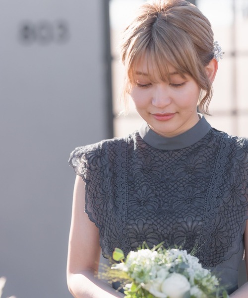 Andemiu（アンデミュウ）の「【WEB限定サイズ】10th/レースキリカエドレス994438（ドレス・レディース・ブラウン/ライム/ピンク/ブラック/アーミー・LARGE/MEDIUM/SMALL）」の18枚目の写真