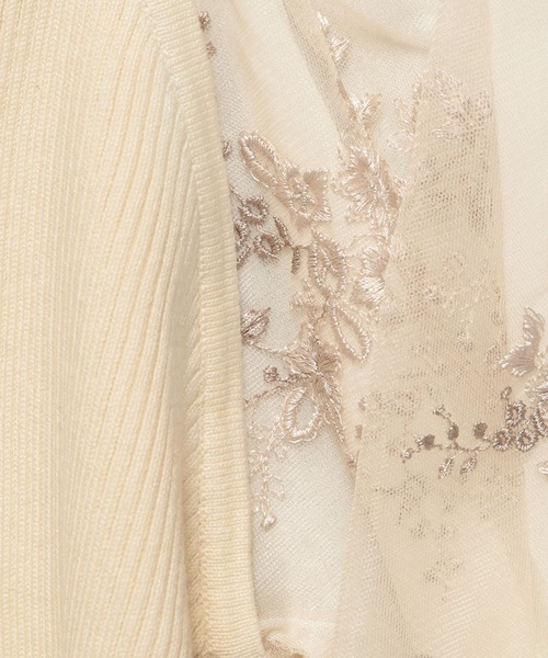 mysty woman（ミスティウーマン）の「フローラルスリーブプルオーバー　109768（ニット/セーター・レディース・アイボリー/モカ/ブルー系その他・FREE）」の20枚目の写真