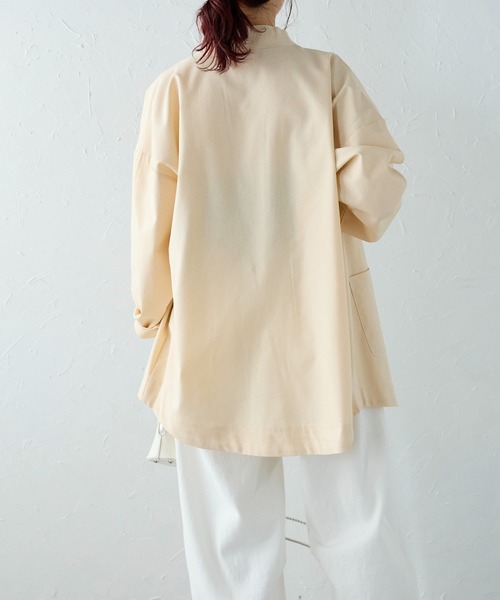 Fizz（フィズ）の「【Fizz/フィズ】　リネンテーラードジャケット（テーラードジャケット・レディース・ライトベージュ/ブラック・M）」の19枚目の写真