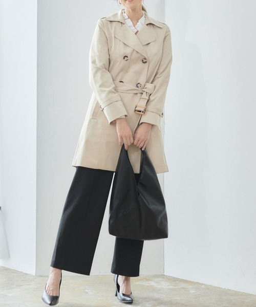 RIRIYANO（リリヤーノ）の「【RIRIYANO　トレンチコート】（トレンチコート・レディース・ベージュ/ネイビー・7号/9号/11号/13号/15号/17号/19号）」の6枚目の写真