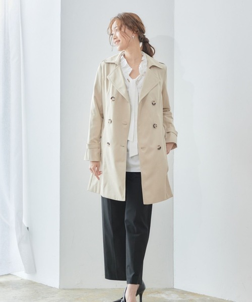 RIRIYANO（リリヤーノ）の「【RIRIYANO　トレンチコート】（トレンチコート・レディース・ベージュ/ネイビー・7号/9号/11号/13号/15号/17号/19号）」の8枚目の写真