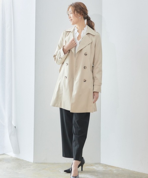 RIRIYANO（リリヤーノ）の「【RIRIYANO　トレンチコート】（トレンチコート・レディース・ベージュ/ネイビー・7号/9号/11号/13号/15号/17号/19号）」の9枚目の写真
