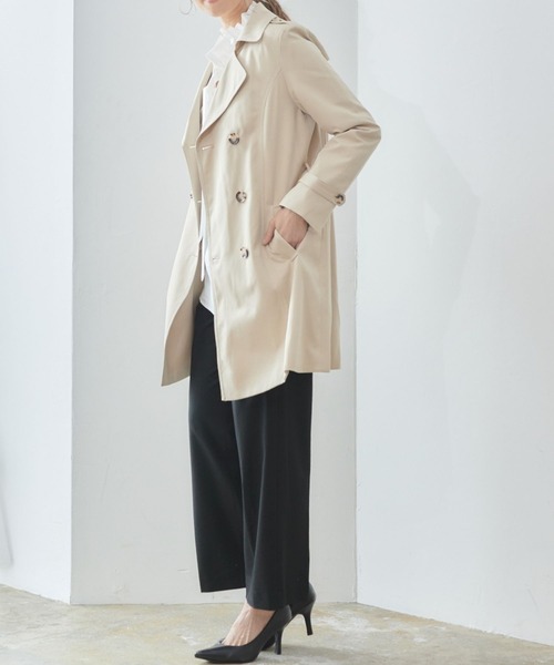 RIRIYANO（リリヤーノ）の「【RIRIYANO　トレンチコート】（トレンチコート・レディース・ベージュ/ネイビー・7号/9号/11号/13号/15号/17号/19号）」の11枚目の写真