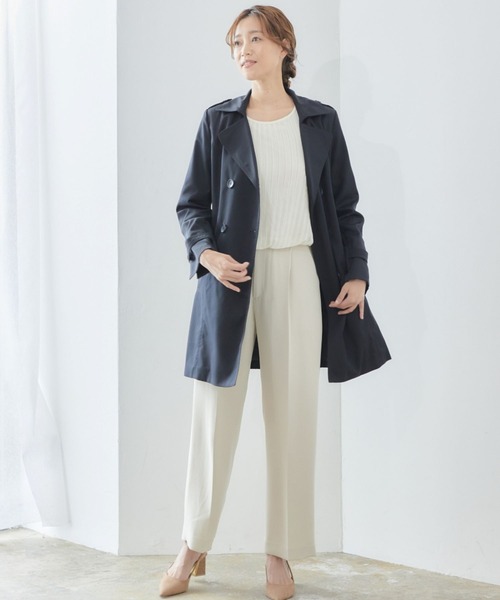 RIRIYANO（リリヤーノ）の「【RIRIYANO　トレンチコート】（トレンチコート・レディース・ベージュ/ネイビー・7号/9号/11号/13号/15号/17号/19号）」の13枚目の写真