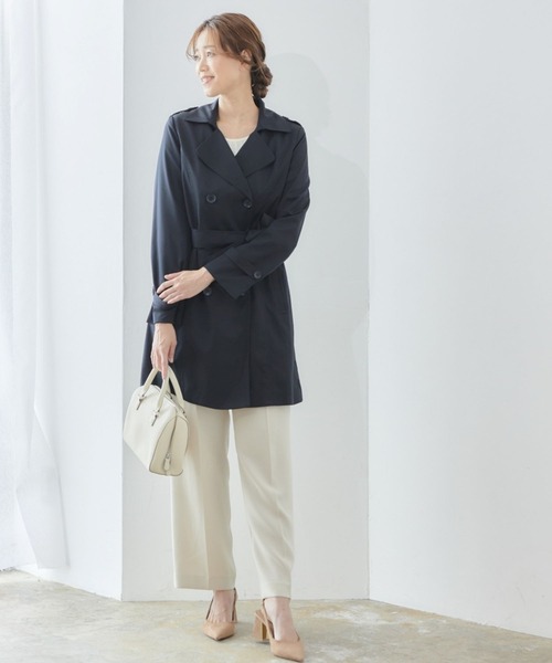 RIRIYANO（リリヤーノ）の「【RIRIYANO　トレンチコート】（トレンチコート・レディース・ベージュ/ネイビー・7号/9号/11号/13号/15号/17号/19号）」の16枚目の写真