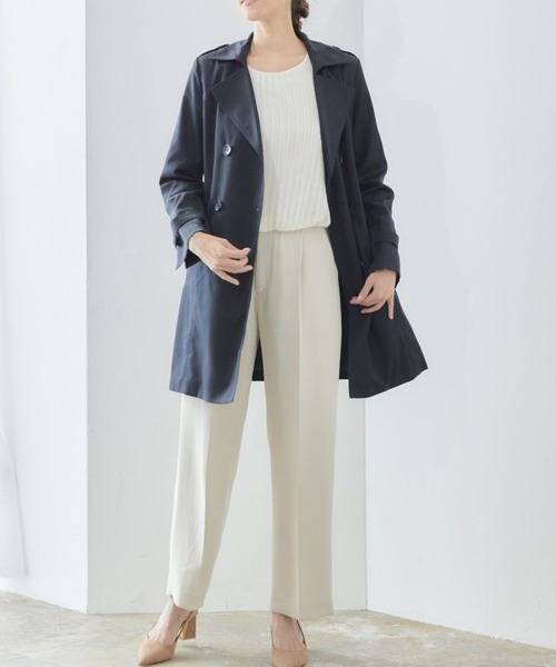 RIRIYANO（リリヤーノ）の「【RIRIYANO　トレンチコート】（トレンチコート・レディース・ベージュ/ネイビー・7号/9号/11号/13号/15号/17号/19号）」の19枚目の写真