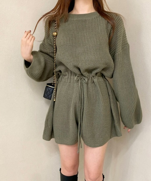 Miniministore(ミニミニストア)の「ニットオールインワン レディース長袖秋冬(つなぎ/オールインワン・レディース・ベージュ/カーキ/ブラウン/ブラック・FREE)」の21枚目の写真