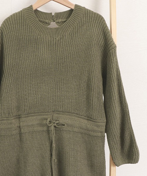 Miniministore(ミニミニストア)の「ニットオールインワン レディース長袖秋冬(つなぎ/オールインワン・レディース・ベージュ/カーキ/ブラウン/ブラック・FREE)」の11枚目の写真