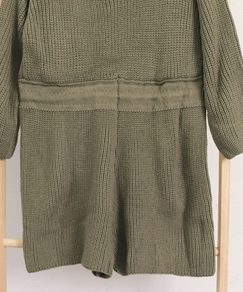 Miniministore(ミニミニストア)の「ニットオールインワン レディース長袖秋冬(つなぎ/オールインワン・レディース・ベージュ/カーキ/ブラウン/ブラック・FREE)」の6枚目の写真
