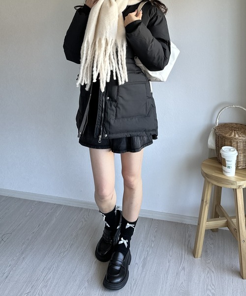 Silly（シリー）の「【コーデのポイントに！】リボンリブソックス（ソックス/靴下・レディース・ホワイト/ブラック/グレー・FREE）」の11枚目の写真