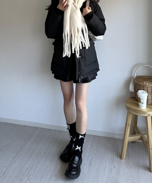 Silly（シリー）の「【コーデのポイントに！】リボンリブソックス（ソックス/靴下・レディース・ホワイト/ブラック/グレー・FREE）」の10枚目の写真