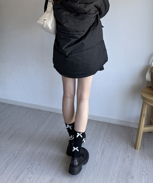 Silly（シリー）の「【コーデのポイントに！】リボンリブソックス（ソックス/靴下・レディース・ホワイト/ブラック/グレー・FREE）」の21枚目の写真