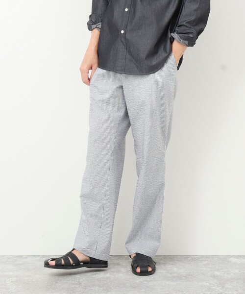 NOLLEY'S goodman(ノーリーズグッドマン)の「《セットアップ対応》【WORK ABOUT】COOLMAX サッカーイージーワイドパンツ(その他パンツ・メンズ・ホワイト系その他/ネイビー・S/M/L)」の5枚目の写真