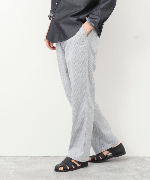 NOLLEY'S goodman(ノーリーズグッドマン)の「《セットアップ対応》【WORK ABOUT】COOLMAX サッカーイージーワイドパンツ(その他パンツ・メンズ・ホワイト系その他/ネイビー・S/M/L)」の8枚目の写真