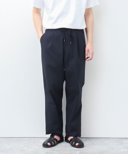 NOLLEY'S goodman(ノーリーズグッドマン)の「《セットアップ対応》【WORK ABOUT】COOLMAX サッカーイージーワイドパンツ(その他パンツ・メンズ・ホワイト系その他/ネイビー・S/M/L)」の12枚目の写真