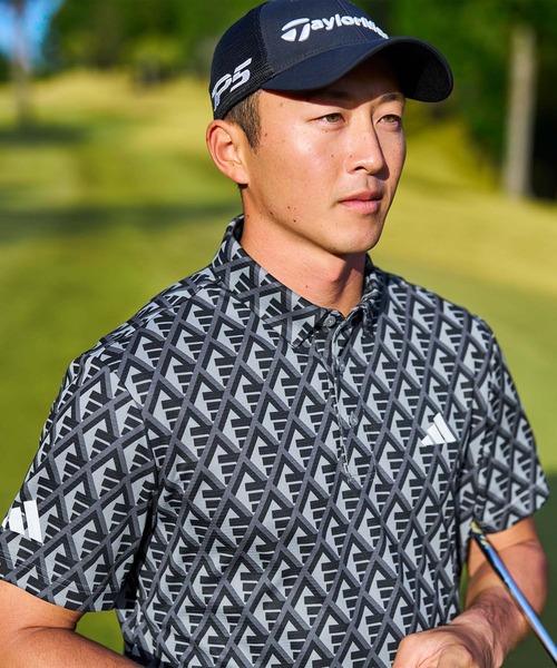 セール】マルチカラードBOSプリントシャツ【adidas Golf