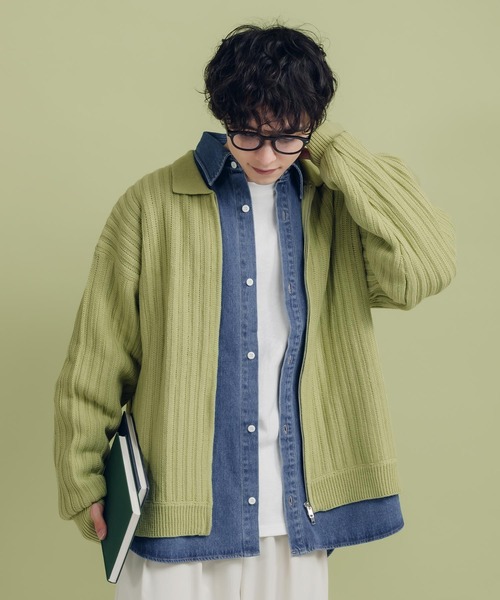 MUHET（ミュエータ）の「デニムシャツ（シャツ/ブラウス・レディース・ブルー/ダークインディゴブルー・SMALL/LARGE/MEDIUM）」の22枚目の写真