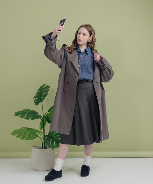 MUHET（ミュエータ）の「デニムシャツ（シャツ/ブラウス・レディース・ブルー/ダークインディゴブルー・SMALL/LARGE/MEDIUM）」の7枚目の写真