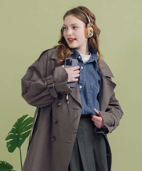 MUHET（ミュエータ）の「デニムシャツ（シャツ/ブラウス・レディース・ブルー/ダークインディゴブルー・SMALL/LARGE/MEDIUM）」の4枚目の写真