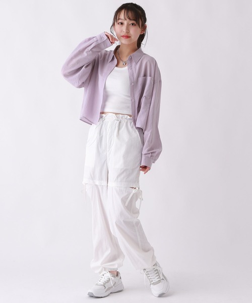 repipi armario（レピピ アルマリオ）の「サイドスリットリボンパンツ（その他パンツ・キッズ・ピンク/ホワイト/ブラック・LARGE/MEDIUM/SMALL）」の4枚目の写真