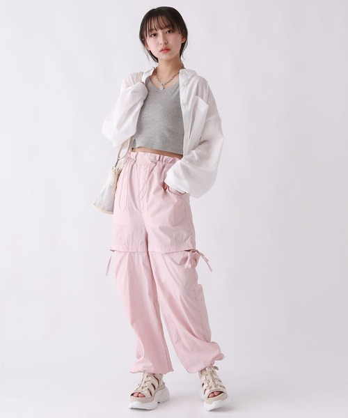 repipi armario（レピピ アルマリオ）の「サイドスリットリボンパンツ（その他パンツ・キッズ・ピンク/ホワイト/ブラック・LARGE/MEDIUM/SMALL）」の6枚目の写真