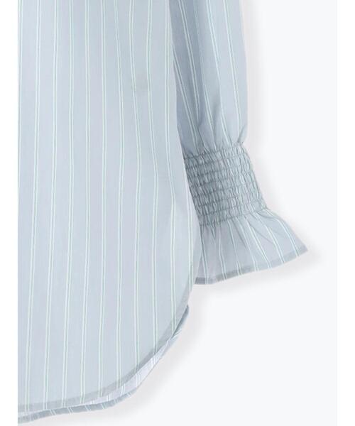 Lugnoncure（ルノンキュール）の「バンドカラー袖シャーリングシャツ（シャツ/ブラウス・レディース・オフホワイト/ブルー/サックスブルー・F）」の20枚目の写真