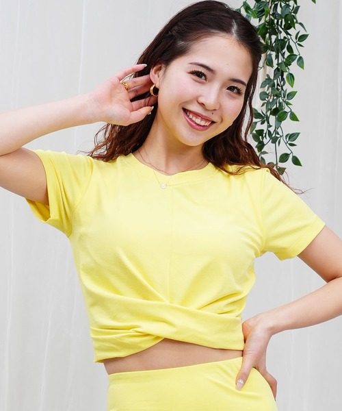 Hurley （ハーレー）の「Hurley/ハーレー 水陸両用ショート丈カップ付きTシャツ ブラトップ  WSB2421007（Tシャツ/カットソー・レディース・ホワイト/イエロー/パープル/ブラック/ダークグリーン・M/S）」の5枚目の写真