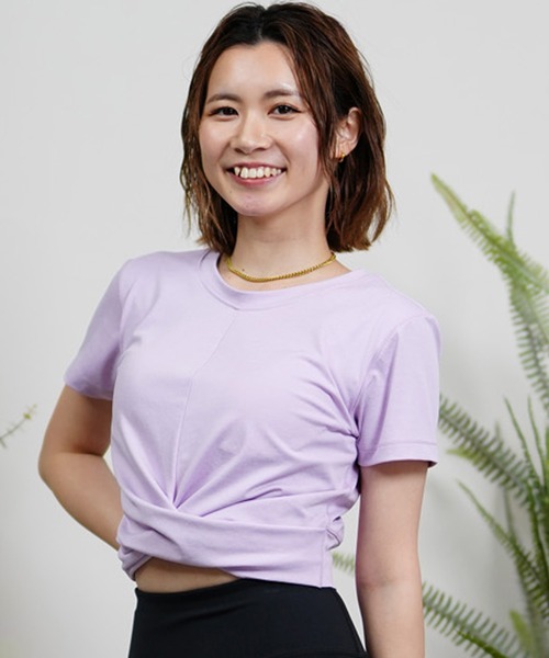 Hurley （ハーレー）の「Hurley/ハーレー 水陸両用ショート丈カップ付きTシャツ ブラトップ  WSB2421007（Tシャツ/カットソー・レディース・ホワイト/イエロー/パープル/ブラック/ダークグリーン・M/S）」の15枚目の写真