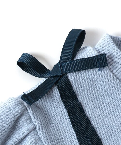 Seraph（セラフ）の「【リンク】ウエストシャーリングデザインチュールワンピース（ワンピース・キッズ・ピンク/ブラック/サックスブルー・80/90/95/100/110/120/130/140）」の17枚目の写真