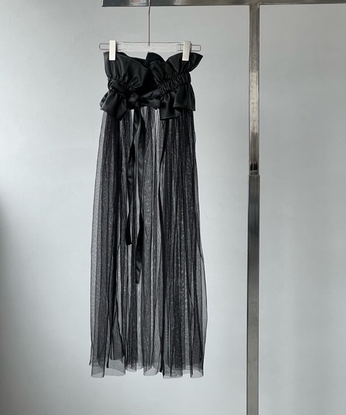 マルチway ペプラムベルトチュールスカート chw24s049（スカート）｜chuclla（チュクラ）