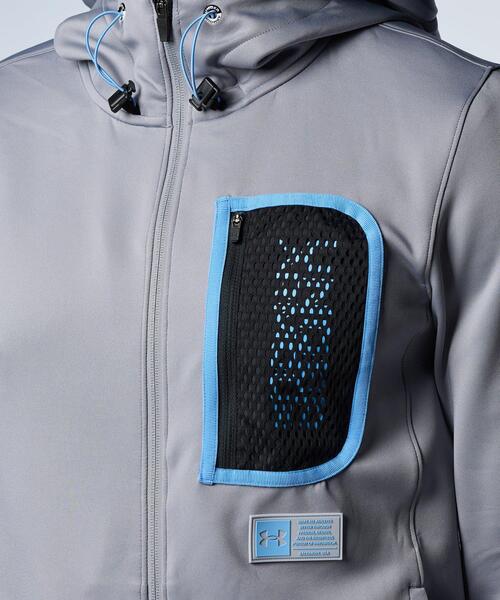 セール】UAアーマースプリングニット フルジップ フーディー