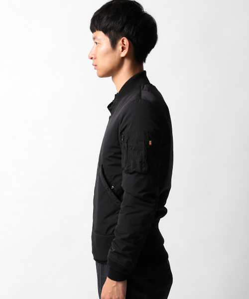 ABAHOUSE（アバハウス）の「【別注】ALPHA LIMONTA MA1（MA-1・メンズ・ブラック/ホワイト/インディゴブルー・1/2/3）」の5枚目の写真