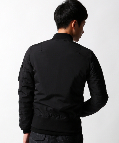 ABAHOUSE（アバハウス）の「【別注】ALPHA LIMONTA MA1（MA-1・メンズ・ブラック/ホワイト/インディゴブルー・1/2/3）」の6枚目の写真