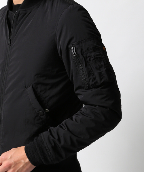 ABAHOUSE（アバハウス）の「【別注】ALPHA LIMONTA MA1（MA-1・メンズ・ブラック/ホワイト/インディゴブルー・1/2/3）」の8枚目の写真