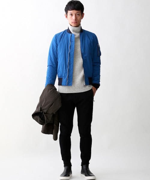 ABAHOUSE（アバハウス）の「【別注】ALPHA LIMONTA MA1（MA-1・メンズ・ブラック/ホワイト/インディゴブルー・1/2/3）」の10枚目の写真