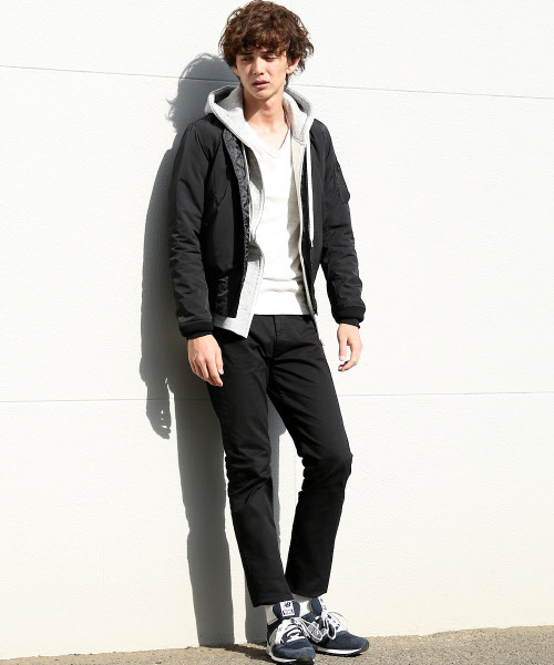 ABAHOUSE（アバハウス）の「【別注】ALPHA LIMONTA MA1（MA-1・メンズ・ブラック/ホワイト/インディゴブルー・1/2/3）」の18枚目の写真