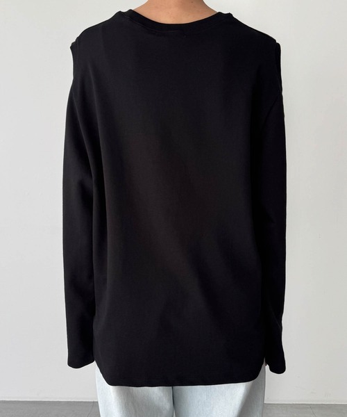 CANAL JEAN(キャナルジーン)の「RED CHOP WORKS ホールロングスリーブカットソー(Tシャツ/カットソー・レディース・グレー/ブラック/ホワイト・ONE SIZE)」の16枚目の写真