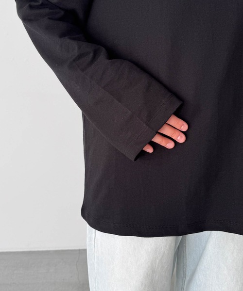 CANAL JEAN(キャナルジーン)の「RED CHOP WORKS ホールロングスリーブカットソー(Tシャツ/カットソー・レディース・グレー/ブラック/ホワイト・ONE SIZE)」の10枚目の写真