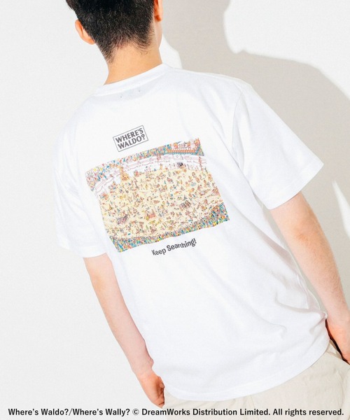 BEAMS（ビームス）の「BEAMS / Where's Waldo T-shirt（Tシャツ/カットソー・メンズ・ホワイト/グレー・S/M/L/XL）」の2枚目の写真