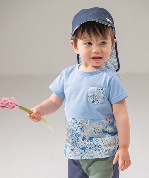 sense of wonder(センスオブワンダー)の「Milky Way切替Tシャツ(Tシャツ/カットソー・キッズ・ピンク/ブルー・80cm/100cm/120cm/110cm/90cm)」の2枚目の写真