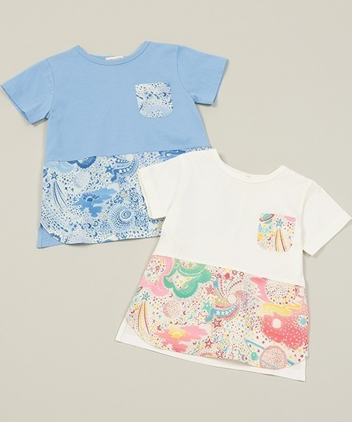sense of wonder(センスオブワンダー)の「Milky Way切替Tシャツ(Tシャツ/カットソー・キッズ・ピンク/ブルー・80cm/100cm/120cm/110cm/90cm)」の3枚目の写真