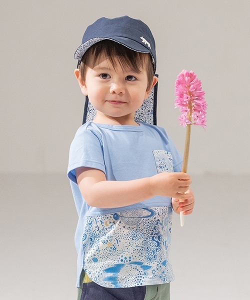 sense of wonder(センスオブワンダー)の「Milky Way切替Tシャツ(Tシャツ/カットソー・キッズ・ピンク/ブルー・80cm/100cm/120cm/110cm/90cm)」の15枚目の写真