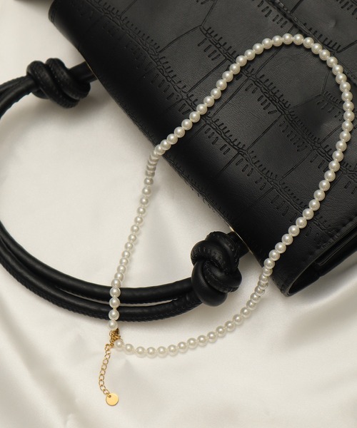 ALWAYS GOOD TIME（オルウェイズグッドタイム）の「貝パール一連/チェーンネックレス《5㎜玉》結婚式/２次会（ユニセックス）（ネックレス・レディース・シルバー系2/ゴールド系1/シルバー系3/ゴールド系2/シルバー系1・FREE）」の4枚目の写真
