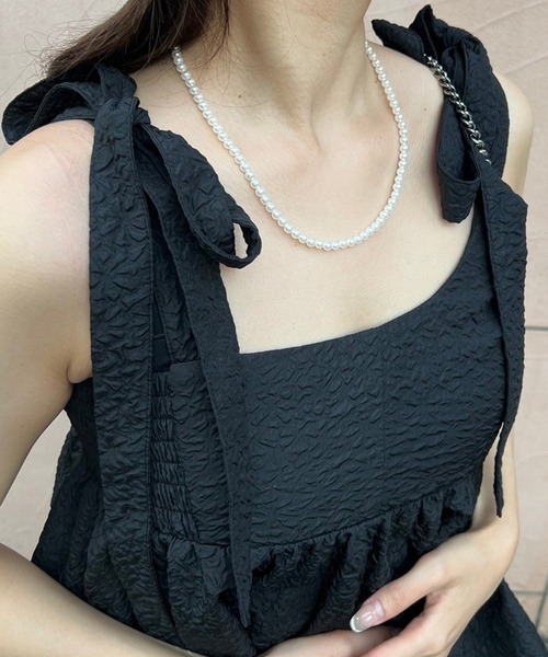 ALWAYS GOOD TIME（オルウェイズグッドタイム）の「貝パール一連/チェーンネックレス《5㎜玉》結婚式/２次会（ユニセックス）（ネックレス・レディース・シルバー系2/ゴールド系1/シルバー系3/ゴールド系2/シルバー系1・FREE）」の17枚目の写真