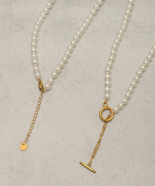 ALWAYS GOOD TIME（オルウェイズグッドタイム）の「貝パール一連/チェーンネックレス《5㎜玉》結婚式/２次会（ユニセックス）（ネックレス・レディース・シルバー系2/ゴールド系1/シルバー系3/ゴールド系2/シルバー系1・FREE）」の12枚目の写真